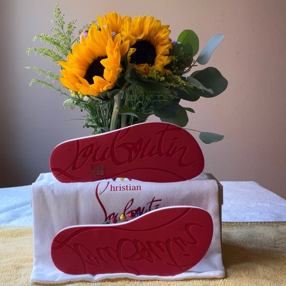 💚❤️ CHRISTIAN LOUBOUTIN LOUBI FLIP SPIKES DONNA - Picture 6 of 16